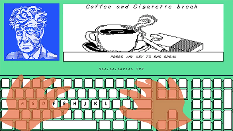 david lynch teaches typing game